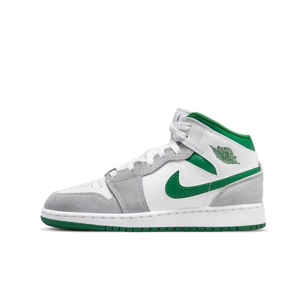 (GS) Air Jordan 1 Mid SE 'Grey Pine Green' DC7248-103
